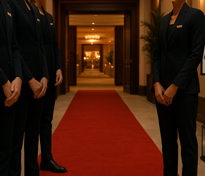 Nos services d'accueil événementiel Garde D Honneur A L Entree Elegante